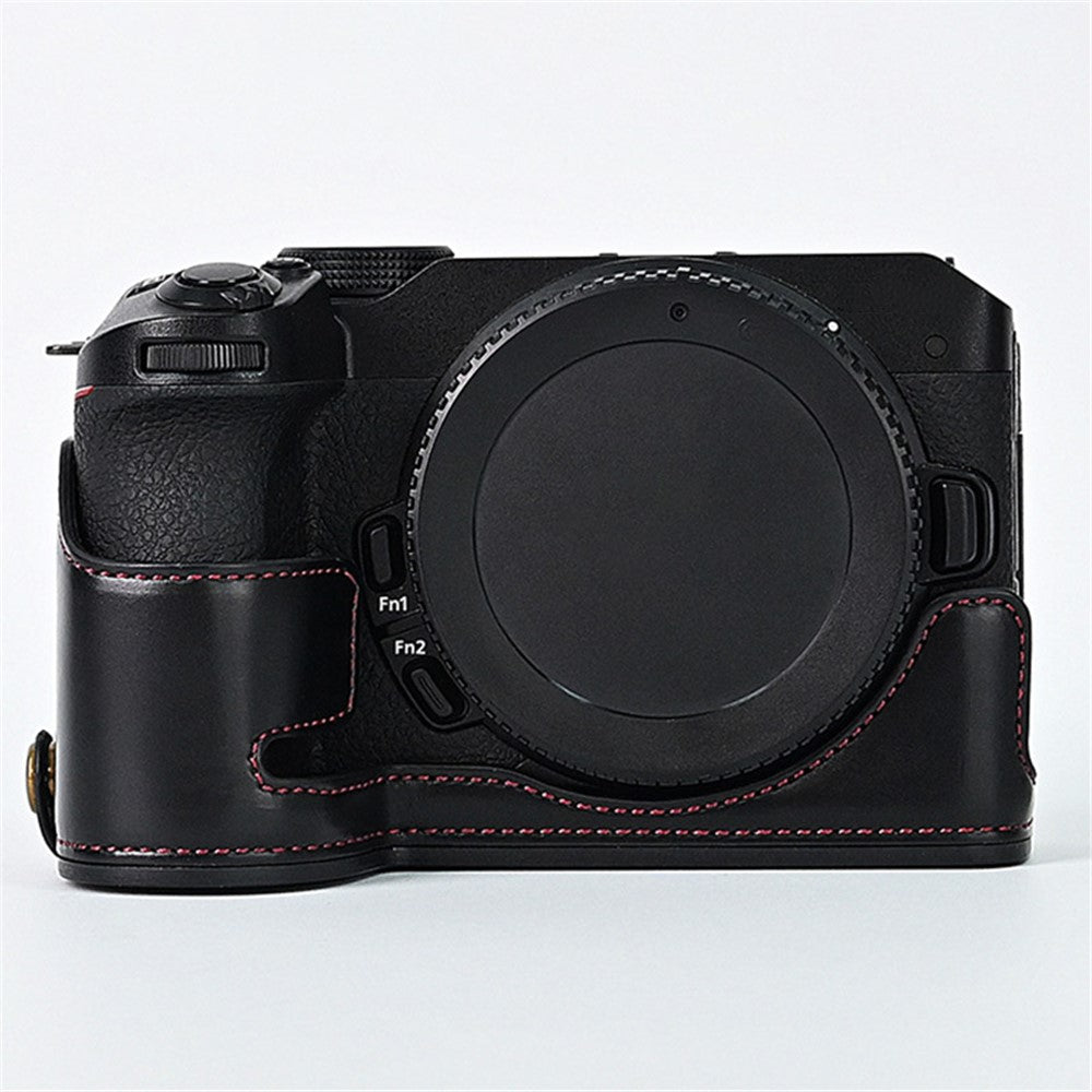 Quality PU Leather Half Bottom Protective Case for Nikon Z50 / Z30