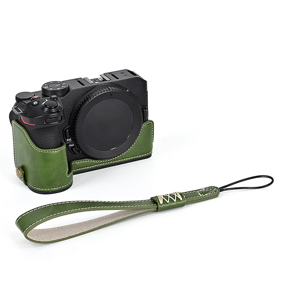 Quality PU Leather Half Bottom Protective Case for Nikon Z50 / Z30