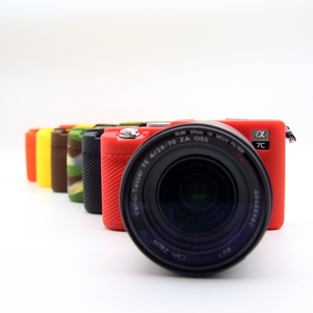 Soft Silicone Protective Skin Shell Case Cover for Sony A7C Camera
