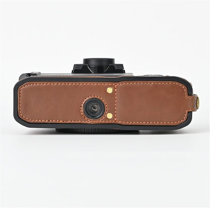 Camera Bag Bottom Case PU Leather Protective Half Body Cover with Battery Opening for Nikon Z fc