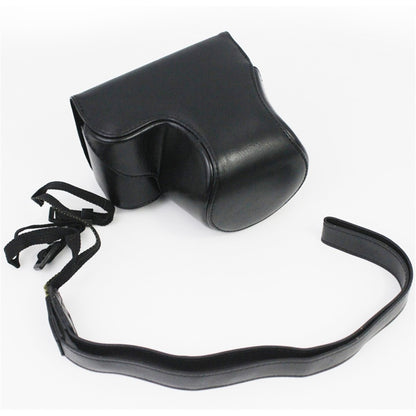 Vintage PU Leather Case Lens Body Protector Cover with Shoulder Strap for Sony ZVE10 ZV-E10