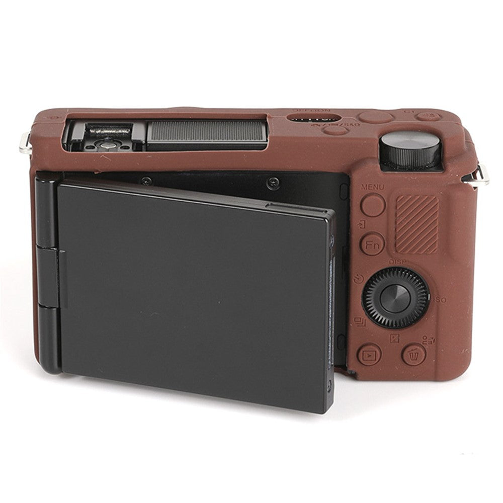 For Sony ZV-E10 ILDC Silicone Cover Anti-slip Dust-proof Anti-collision Silicone Camera Protective Cover