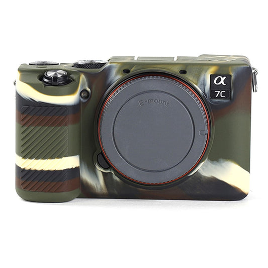 For Sony A7C Anti-slip Dust-proof Anti-collision Silicone ILDC Camera Protective Cover Case