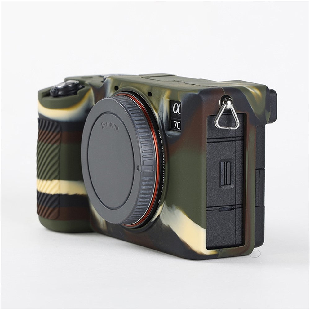 For Sony A7C Anti-slip Dust-proof Anti-collision Silicone ILDC Camera Protective Cover Case