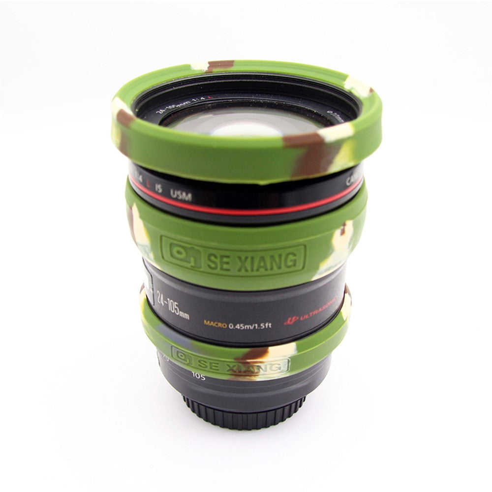 For Nikon/Sony/Fuji/Panasonic SLR Camera Lens Metal Protection Ring 52mm 55mm 58mm 62mm 67mm 72mm 77mm Lens Tube Silicone Protection Ring Kit