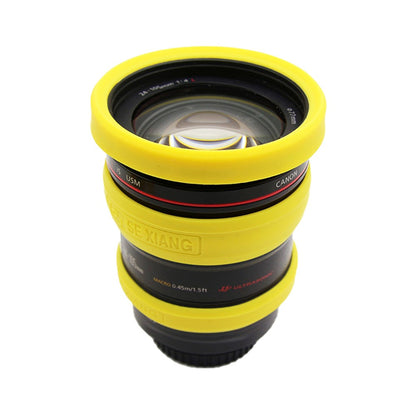 For Nikon/Sony/Fuji/Panasonic SLR Camera Lens Metal Protection Ring 52mm 55mm 58mm 62mm 67mm 72mm 77mm Lens Tube Silicone Protection Ring Kit