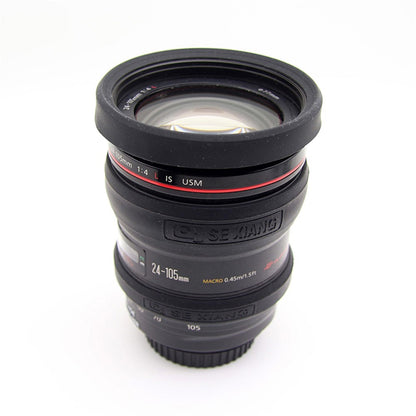 For Nikon/Sony/Fuji/Panasonic SLR Camera Lens Metal Protection Ring 52mm 55mm 58mm 62mm 67mm 72mm 77mm Lens Tube Silicone Protection Ring Kit