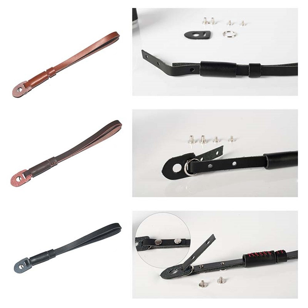 Genuine Lambskin Leather Wrist Strap Hand Grip for Canon Nikon Sony Fujifilm Panasonic Cameras
