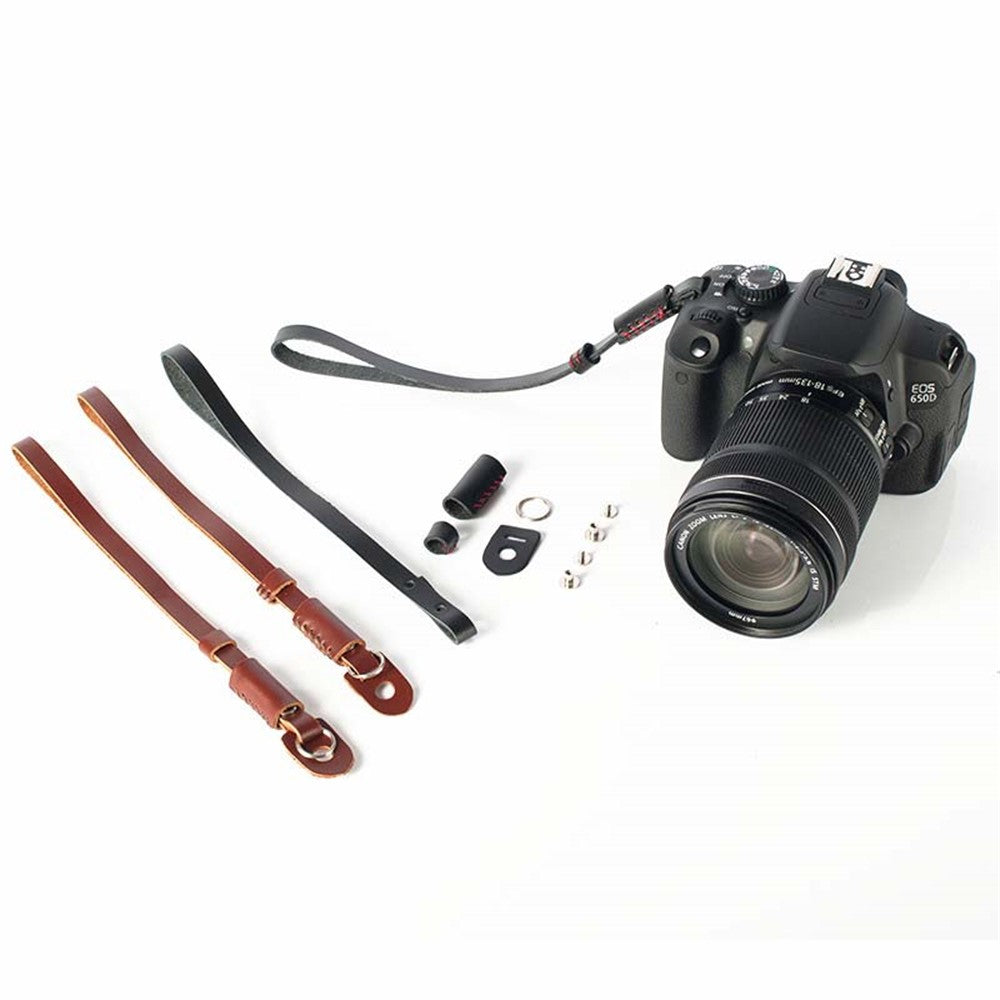 Genuine Lambskin Leather Wrist Strap Hand Grip for Canon Nikon Sony Fujifilm Panasonic Cameras