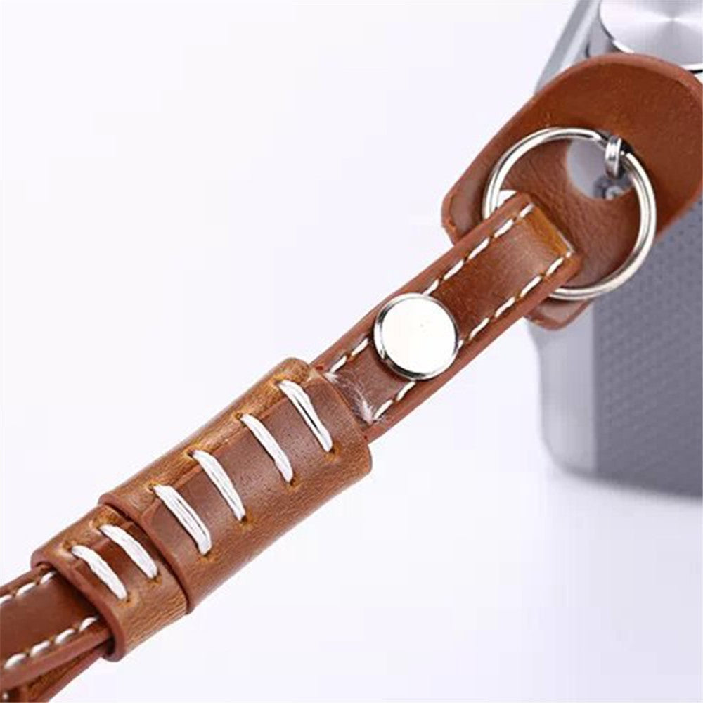 Camera Wrist Strap Grip Genuine Lambskin Leather Hand Strap for Canon Nikon Sony Fujifilm Panasonic Cameras