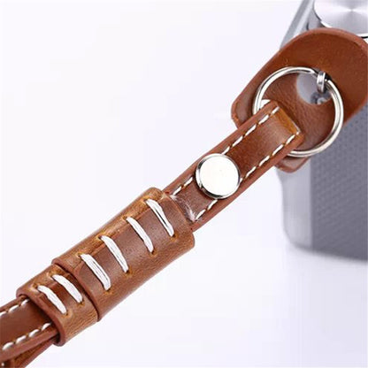Camera Wrist Strap Grip Genuine Lambskin Leather Hand Strap for Canon Nikon Sony Fujifilm Panasonic Cameras