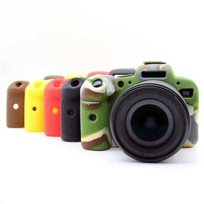 For Canon EOS R6 Anti-scratch Digital Camera Soft Silicone Textured Surface Case Portable Protective Sleeve