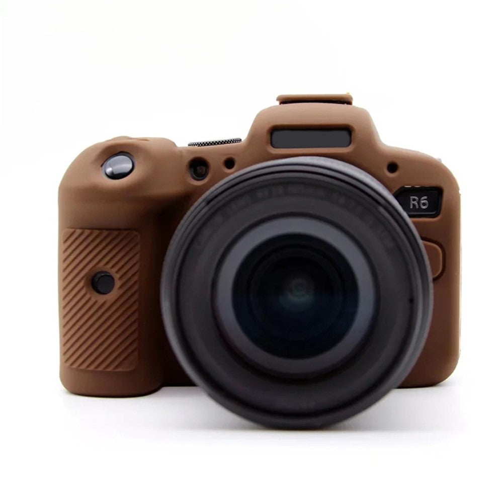 For Canon EOS R6 Anti-scratch Digital Camera Soft Silicone Textured Surface Case Portable Protective Sleeve