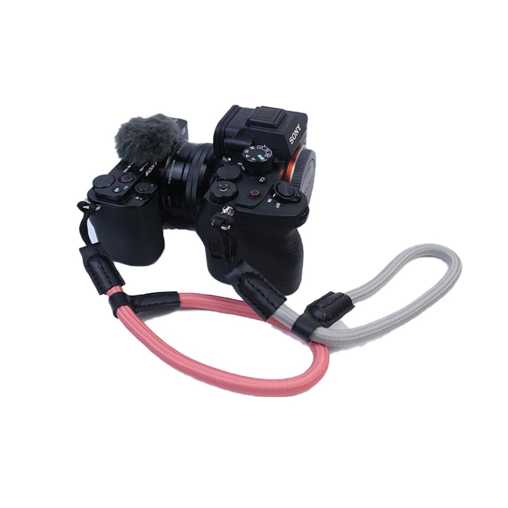 For Sony A7R III/A7M4/Canon EOS R5/R6/200D/850D Nylon DSLR Camera Wrist Strap Hand Grip