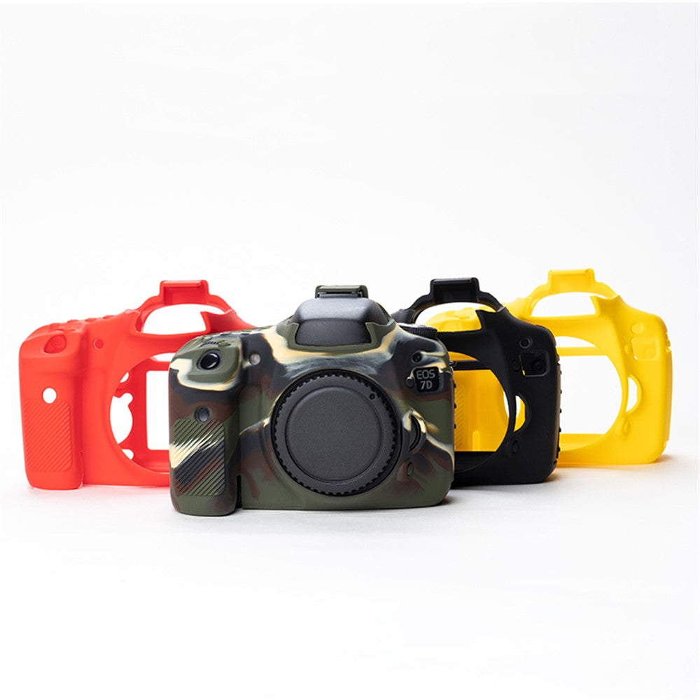 For Canon EOS 7D DSLR Camera Anti-drop Silicone Case Soft Protective Cover