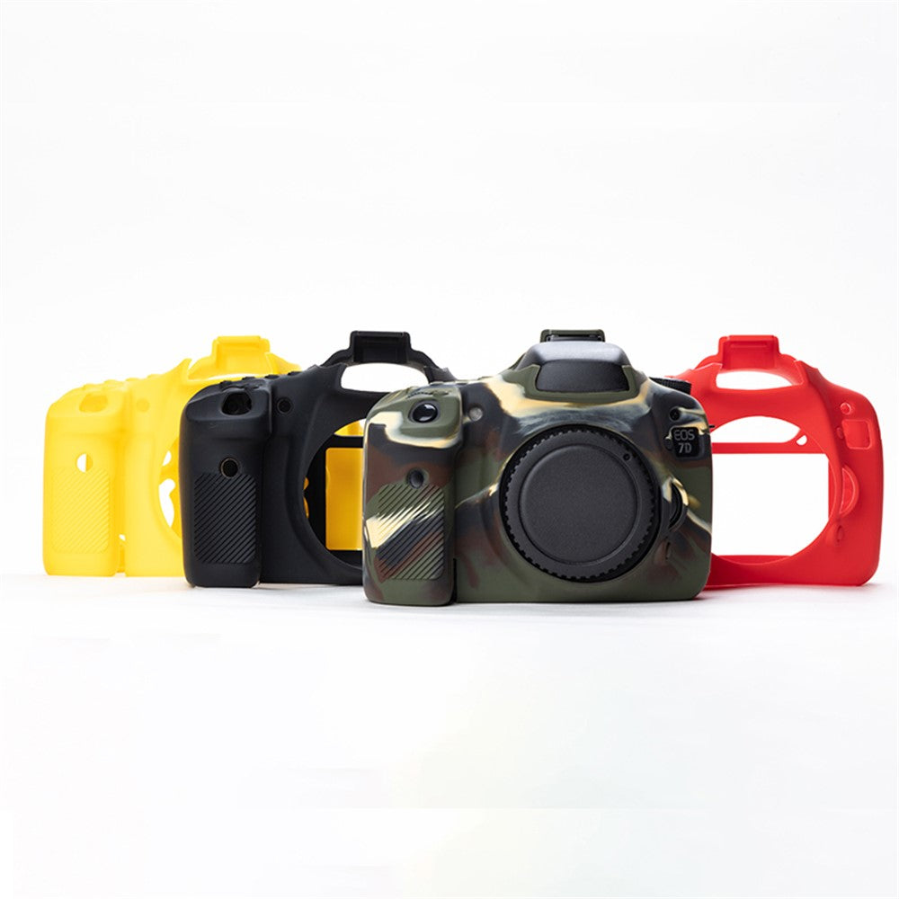 For Canon EOS 7D DSLR Camera Anti-drop Silicone Case Soft Protective Cover