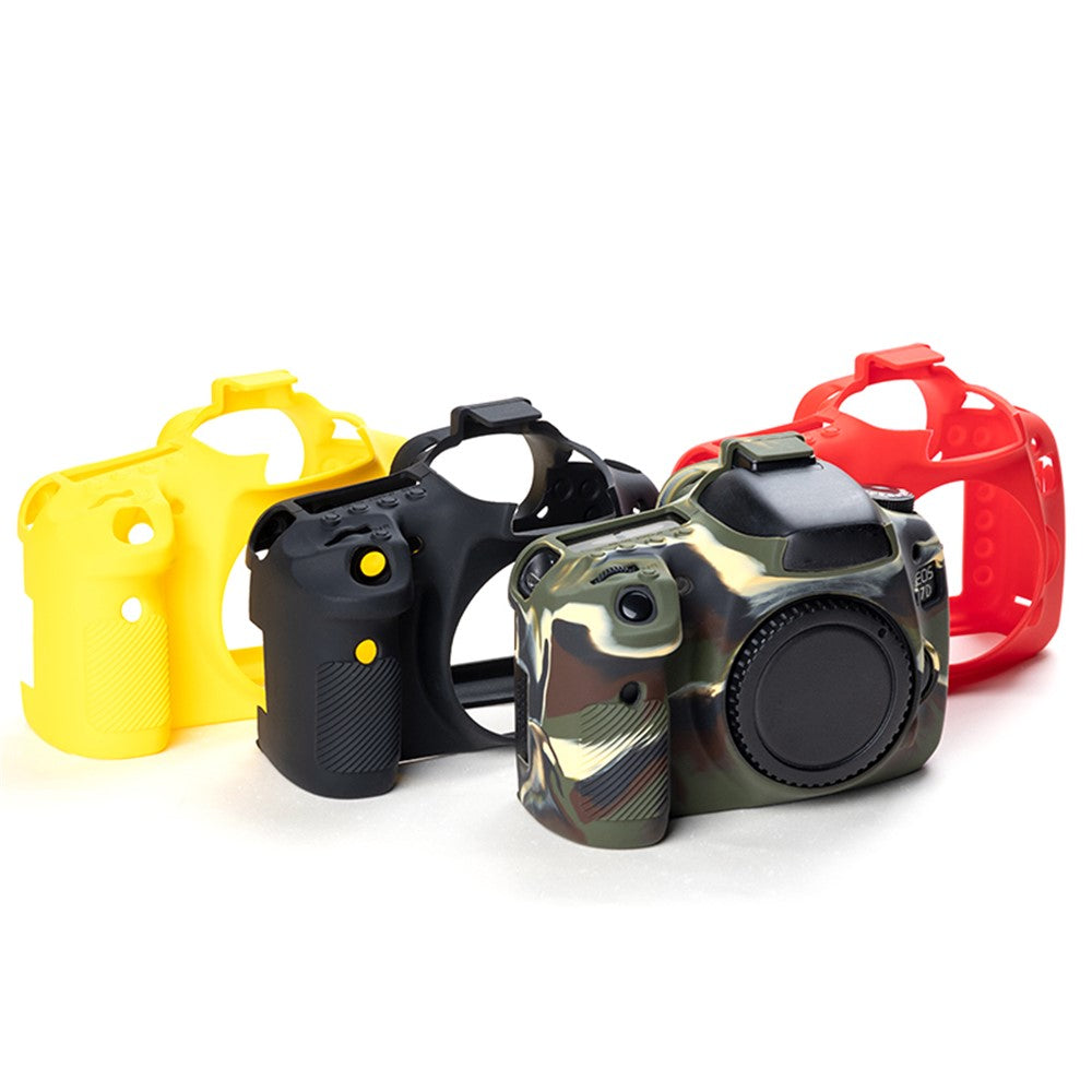 For Canon EOS 7D DSLR Camera Anti-drop Silicone Case Soft Protective Cover