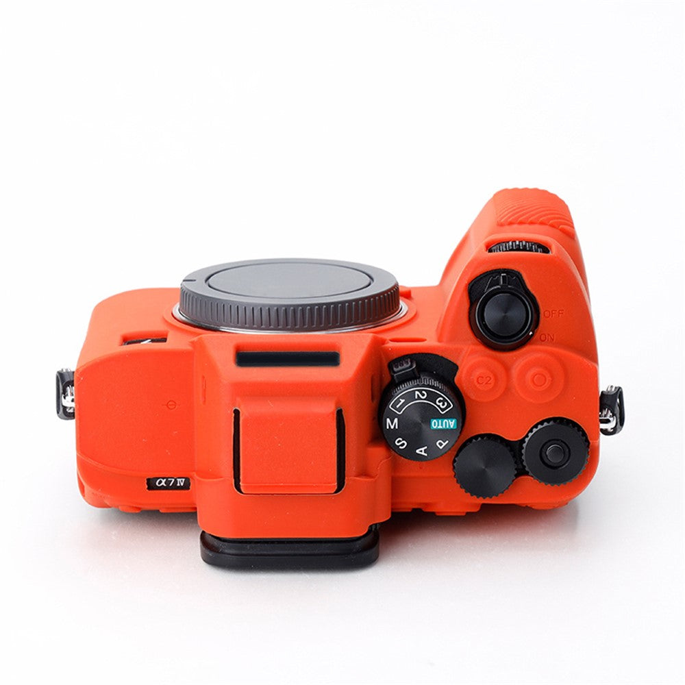 For Sony A7IV/A74/A7M4 Silicone Camera Sleeve Case Anti-slip Anti-dust SLR Camera Body Protective Cover