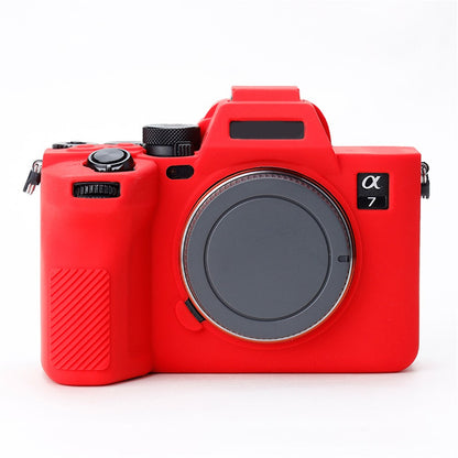 For Sony A7IV/A74/A7M4 Silicone Camera Sleeve Case Anti-slip Anti-dust SLR Camera Body Protective Cover