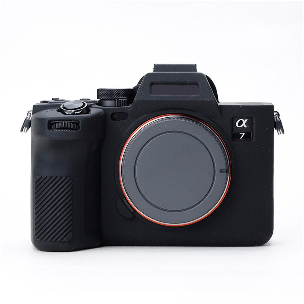 For Sony A7IV/A74/A7M4 Silicone Camera Sleeve Case Anti-slip Anti-dust SLR Camera Body Protective Cover