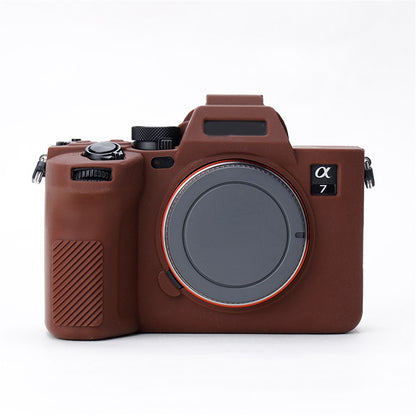For Sony A7IV/A74/A7M4 Silicone Camera Sleeve Case Anti-slip Anti-dust SLR Camera Body Protective Cover