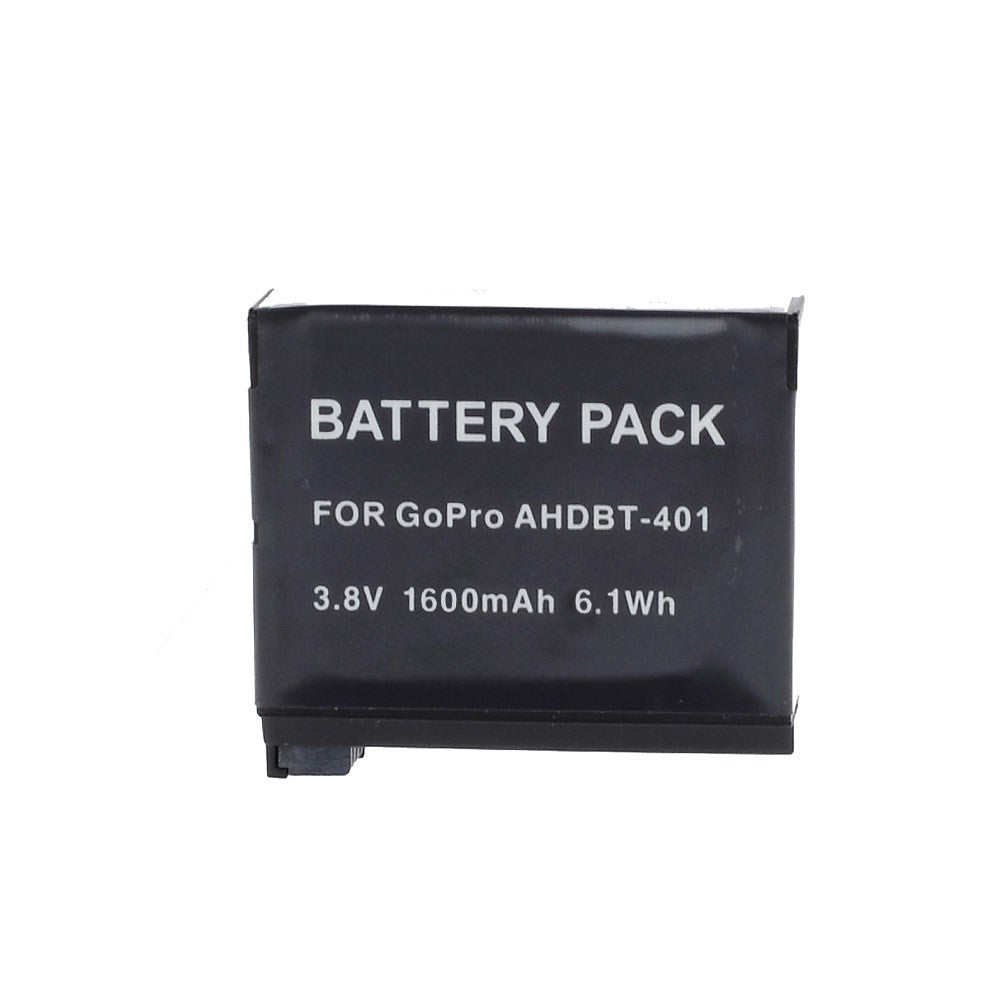 1600mAh AHDBT-401 Rechargeable Battery Replacement for GoPro Hero 4