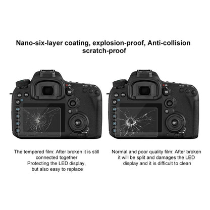 PULUZ PU5504 for Canon 7D Mark II Camera Tempered Glass Screen Protector Film 0.3mm 9H 2.5D