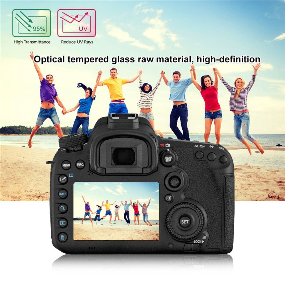 PULUZ PU5504 for Canon 7D Mark II Camera Tempered Glass Screen Protector Film 0.3mm 9H 2.5D