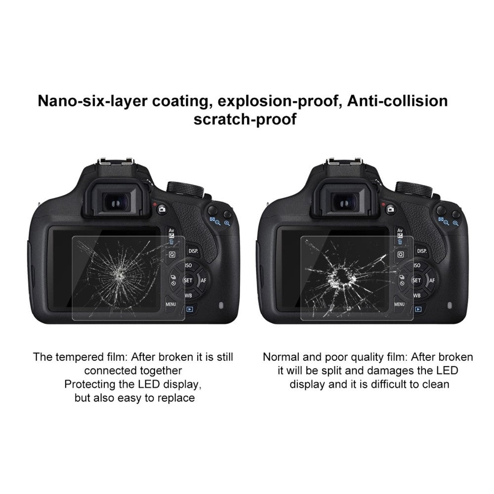 PULUZ PU5506 for Canon 1200D 1300D Cameras Tempered Glass Screen Protector Guard 0.3mm 9H 2.5D
