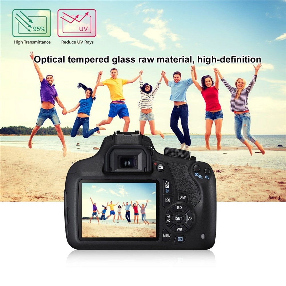 PULUZ PU5506 for Canon 1200D 1300D Cameras Tempered Glass Screen Protector Guard 0.3mm 9H 2.5D