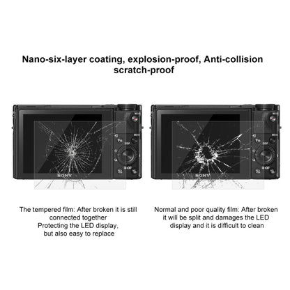 PULUZ PU5510 0.3mm 9H 2.5D Tempered Glass Screen Protector Guard for Sony RX100 A7M2 A7R A7R2 Cameras