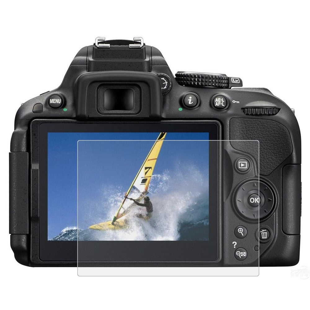 PULUZ PU5508 0.3mm 9H Camera Tempered Glass Screen Protector 2.5D for Nikon D5300 / D5500 / D5600 Cameras
