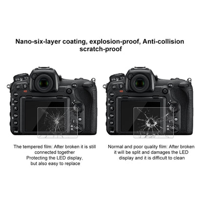 PULUZ PU5509 2.5D 0.3mm 9H Camera Tempered Glass Screen Protector for Nikon D500 D600 D610 D7100 D7200 D750 D800 D810