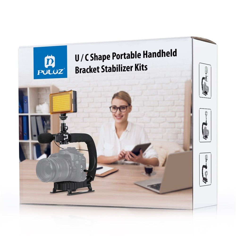 PULUZ PU3006 C-Shaped Video Handle DV Bracket Steadicam Stabilizer Kit