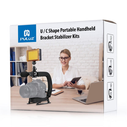 PULUZ PU3006 C-Shaped Video Handle DV Bracket Steadicam Stabilizer Kit