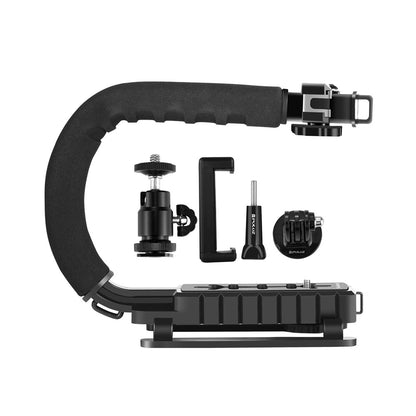 PULUZ PU3006 C-Shaped Video Handle DV Bracket Steadicam Stabilizer Kit