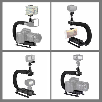 PULUZ PU3006 C-Shaped Video Handle DV Bracket Steadicam Stabilizer Kit