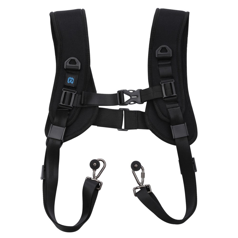 PULUZ PU6002 Quick Release Double Shoulder Harness Soft Pad Decompression Foam Shoulder Strap for DSLR Cameras