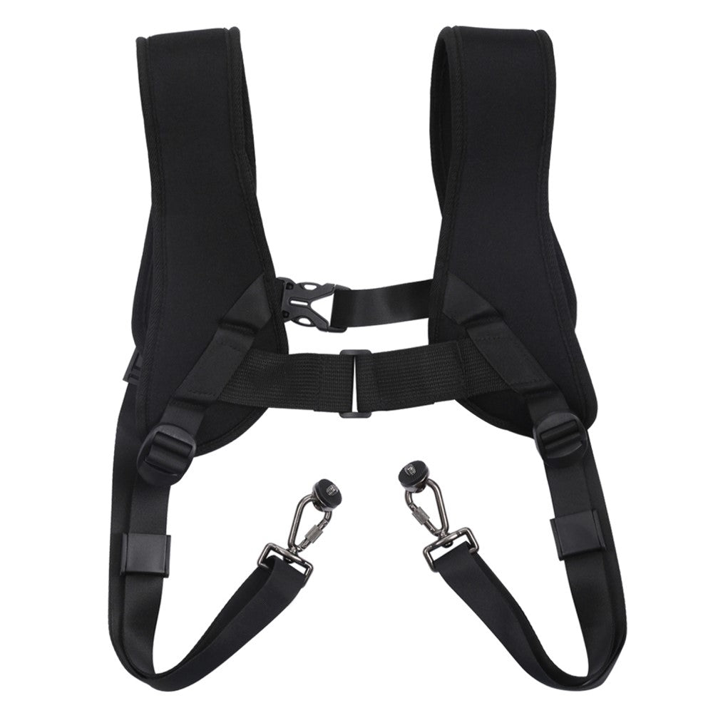 PULUZ PU6002 Quick Release Double Shoulder Harness Soft Pad Decompression Foam Shoulder Strap for DSLR Cameras