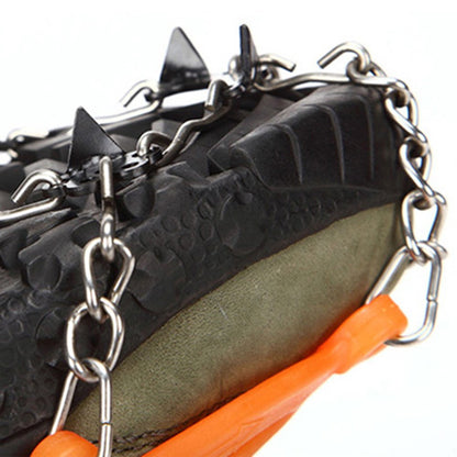 8-Spike Anti-Slip Silicone Steel Shoe Crampons Traction Cleats for Walking on Snow and Ice