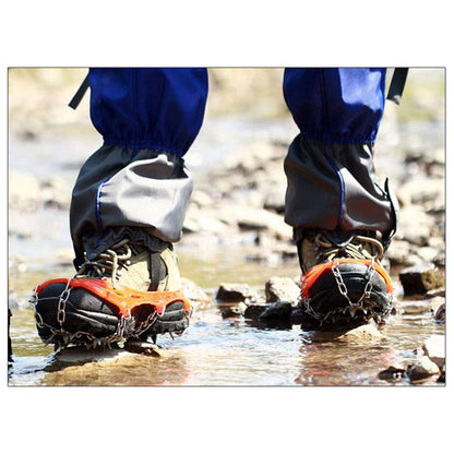 1 Pair HALIN 12 Teeth Steel Non-slip Shoe Cover Rock Climbing Outdoor Ice Crampons