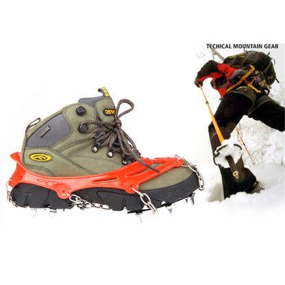 1 Pair HALIN 12 Teeth Steel Non-slip Shoe Cover Rock Climbing Outdoor Ice Crampons