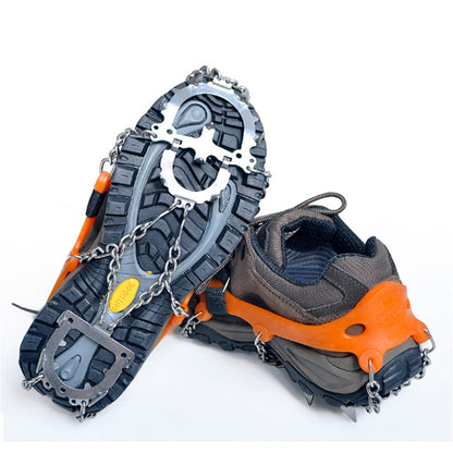 1 Pair HALIN 12 Teeth Steel Non-slip Shoe Cover Rock Climbing Outdoor Ice Crampons