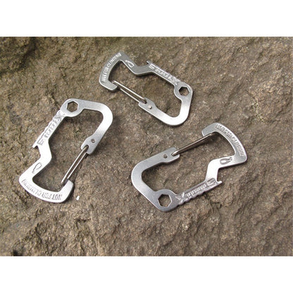 AOTU D Shaped Stainless Steel Multi-functional Opener for Outdoor Activities