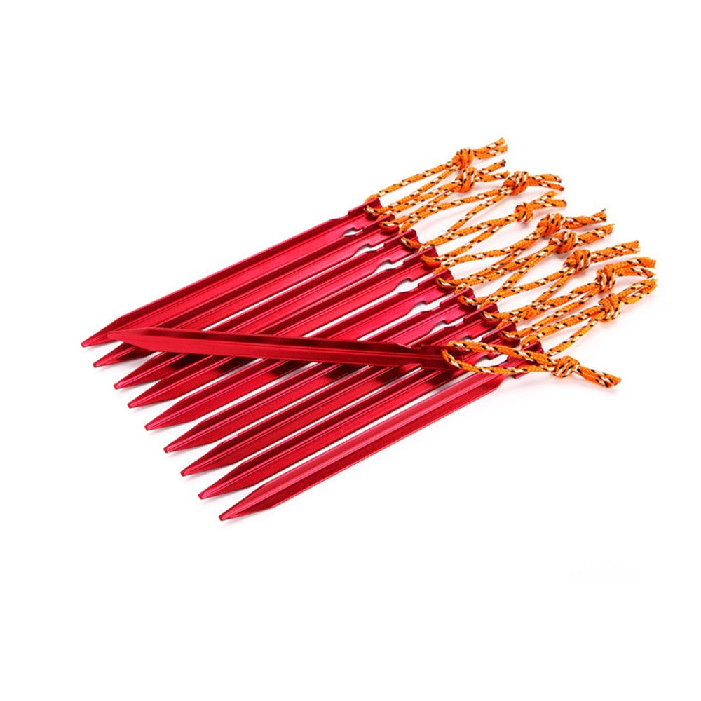 4Pcs/Set AOTU AT6535 Aluminum Alloy Triangular Shape Tent Nail Peg Tent Stake