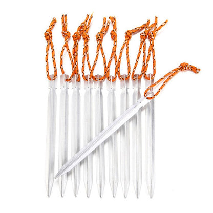 4Pcs/Set AOTU AT6535 Aluminum Alloy Triangular Shape Tent Nail Peg Tent Stake
