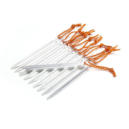4Pcs/Set AOTU AT6535 Aluminum Alloy Triangular Shape Tent Nail Peg Tent Stake