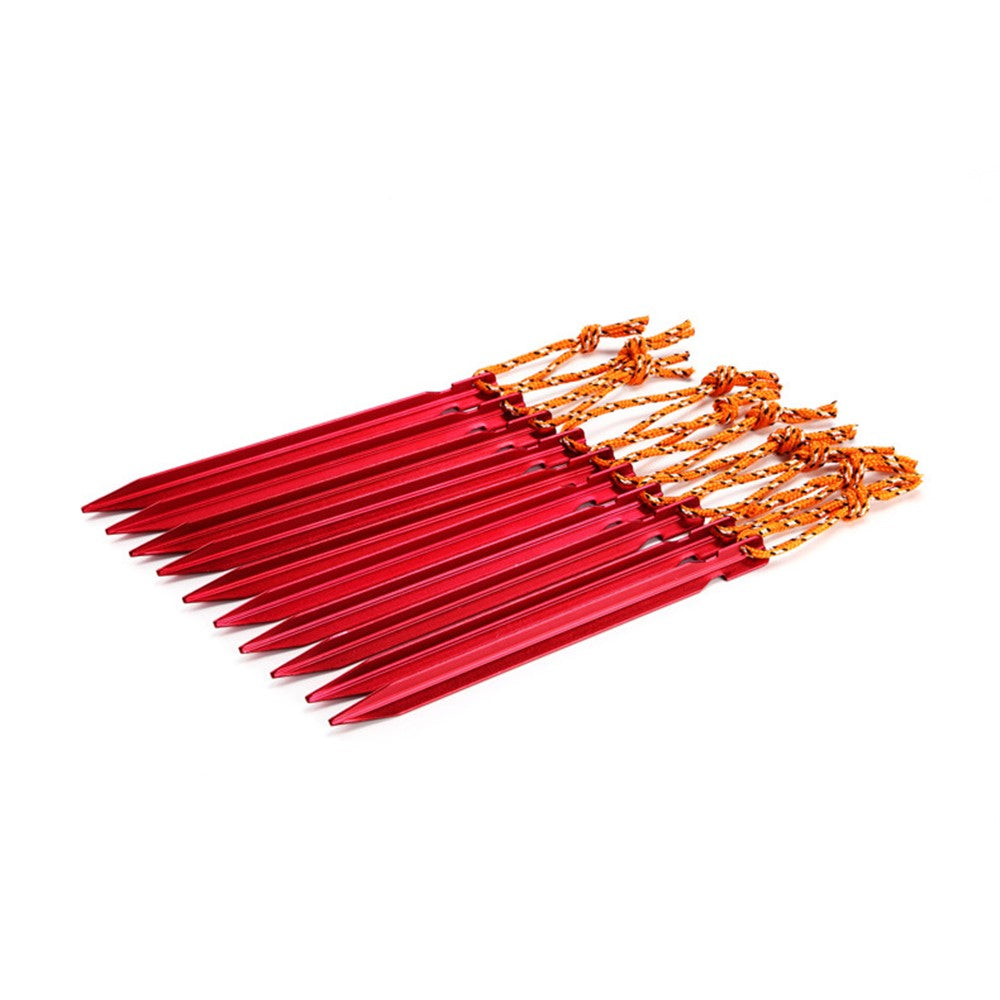 4Pcs/Set AOTU AT6535 Aluminum Alloy Triangular Shape Tent Nail Peg Tent Stake