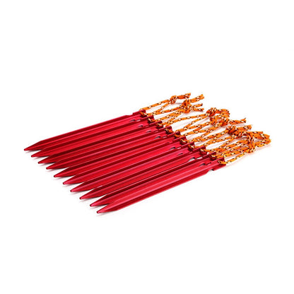 4Pcs/Set AOTU AT6535 Aluminum Alloy Triangular Shape Tent Nail Peg Tent Stake