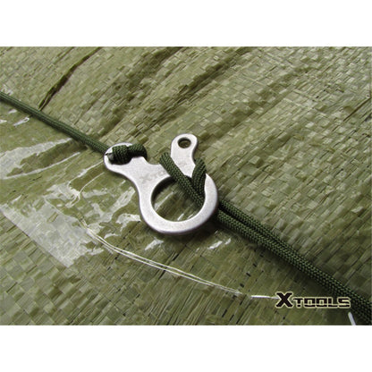 2Pcs/Set AOTU 3 Holes Climbing Carabiner Survival Buckle Knotting Multi-purpose Tool